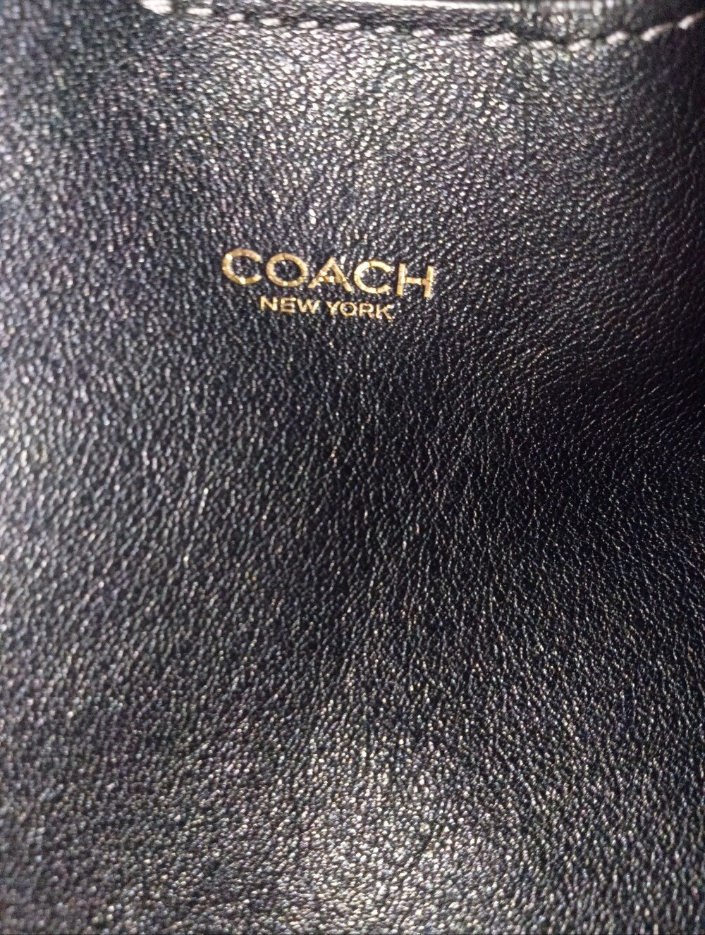 Coach Brooklyn Black Leather Shoulder Hobo with Gold Chain Detail - Picture 12 of 13